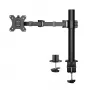 ACT AC8325 soporte de escritorio para monitor de hasta 32 pulgadas, pinza / fijación pasante, negro