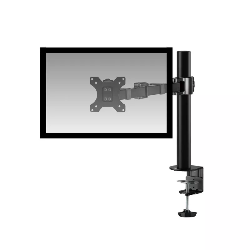 ACT AC8325 soporte de escritorio para monitor de hasta 32 pulgadas, pinza / fijación pasante, negro