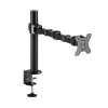 ACT AC8325 soporte de escritorio para monitor de hasta 32 pulgadas, pinza / fijación pasante, negro