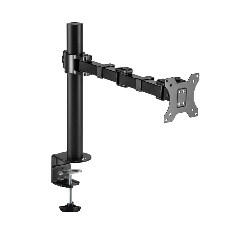 ACT AC8325 soporte de escritorio para monitor de hasta 32 pulgadas, pinza / fijación pasante, negro