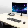 ACT AC8325 soporte de escritorio para monitor de hasta 32 pulgadas, pinza / fijación pasante, negro
