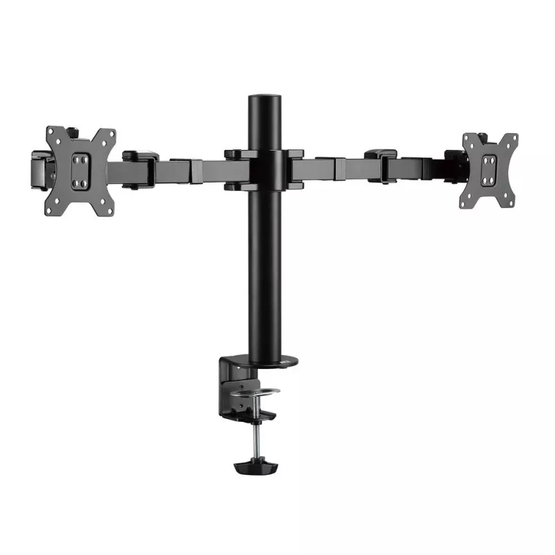 Brazo doble para monitor ACT Office Solid Pro – con pinza/pasacables – 12 kg – 10-32 pulgadas