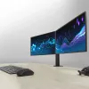 Brazo doble para monitor ACT Office Solid Pro – con pinza/pasacables – 12 kg – 10-32 pulgadas