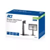 Brazo para monitor ACT de pie con muelle de gas para oficina, capacidad de carga 7 kg, 10 a 32 pulgadas