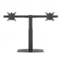 Brazo para monitor ACT 27 pulgadas oficina, de pie con muelle de gas, barra transversal, 2 monitores