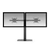 Brazo para monitor ACT 27 pulgadas oficina, de pie con muelle de gas, barra transversal, 2 monitores
