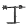 Brazo para monitor ACT 27 pulgadas oficina, de pie con muelle de gas, barra transversal, 2 monitores