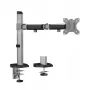 ACT AC8335 soporte de escritorio para un monitor de hasta 32 pulgadas, pinza / fijación pasante, plateado