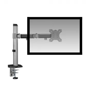 Brazo para un monitor ACT Office Plata con pinza/pasacables 9 kg 17-32 pulgadas