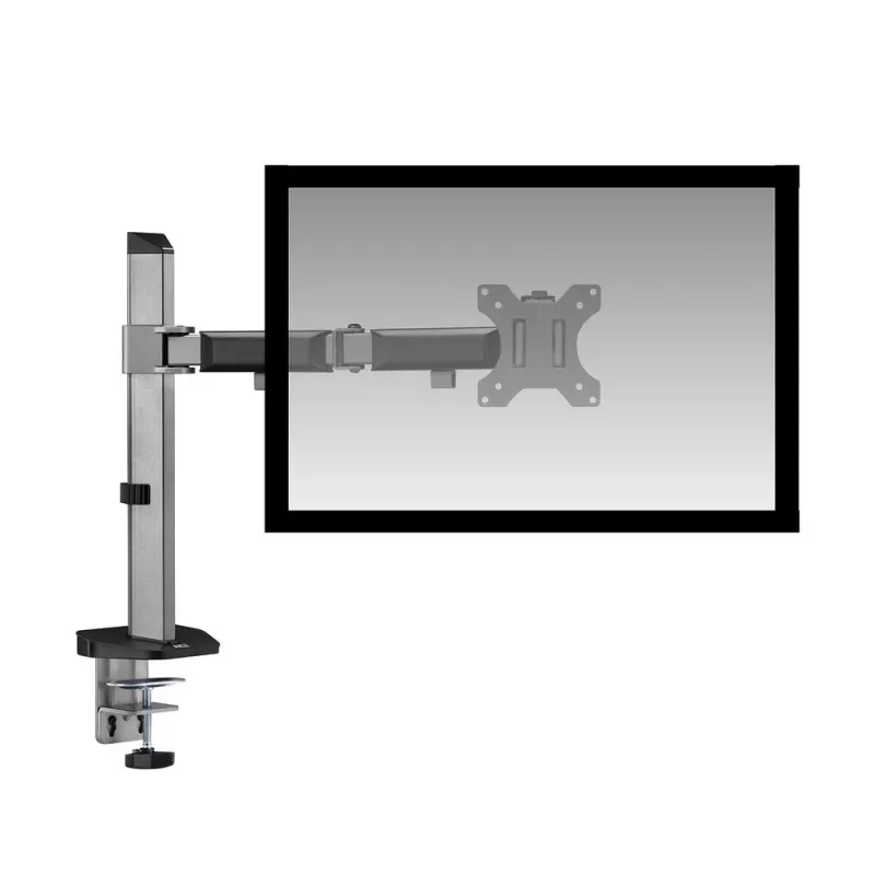 ACT AC8335 soporte de escritorio para un monitor de hasta 32 pulgadas, pinza / fijación pasante, plateado