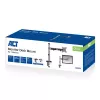 ACT AC8335 soporte de escritorio para un monitor de hasta 32 pulgadas, pinza / fijación pasante, plateado