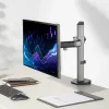 ACT AC8335 soporte de escritorio para un monitor de hasta 32 pulgadas, pinza / fijación pasante, plateado