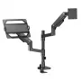 Brazo para portátil y monitor ACT AC8341 muelle de gas Negro 49 pulgadas