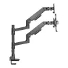 ACT AC8341 brazo para un monitor con soporte para portátil Office Premium, con resorte de gas, montaje en poste