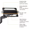 ACT AC8341 brazo para un monitor con soporte para portátil Office Premium, con resorte de gas, montaje en poste