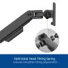 ACT AC8341 brazo para un monitor con soporte para portátil Office Premium, con resorte de gas, montaje en poste