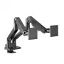 ACT AC8342 brazo para dos monitores Office Premium, con resorte de gas, 2 monitores
