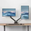 ACT AC8342 brazo para dos monitores Office Premium, con resorte de gas, 2 monitores