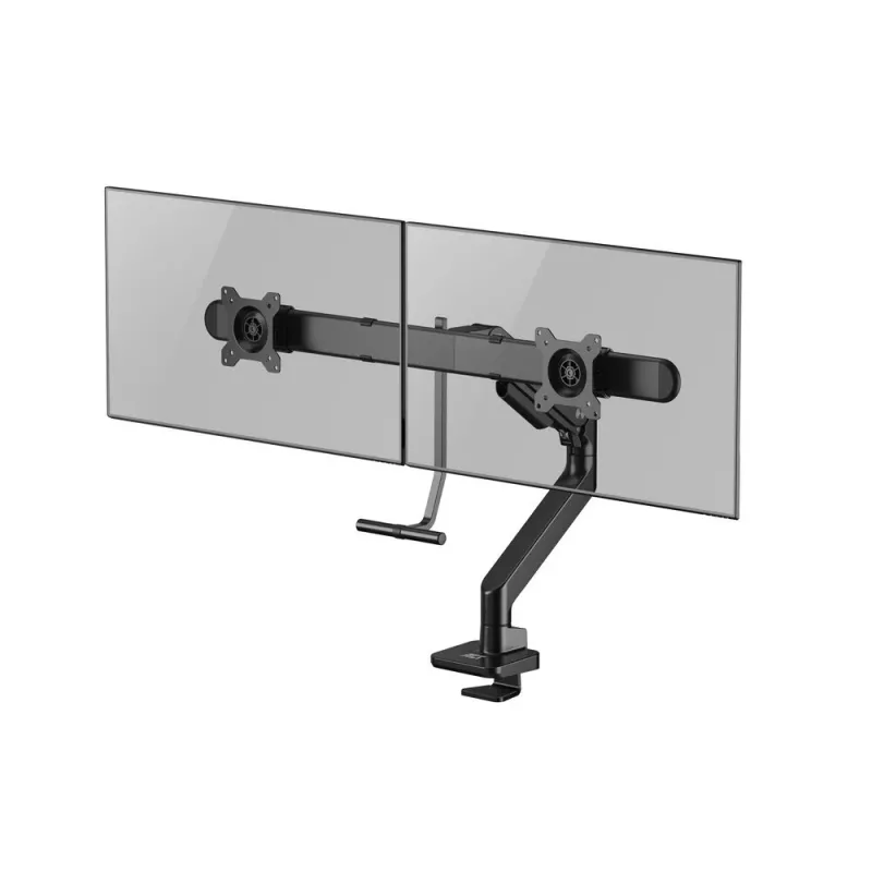 Brazo para monitor ACT 32 pulgadas Oficina Premium, muelle de gas, barra transversal, 2 monitores