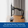 Brazo para monitor ACT 32 pulgadas Oficina Premium, muelle de gas, barra transversal, 2 monitores