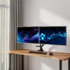 Brazo para monitor ACT 32 pulgadas Oficina Premium, muelle de gas, barra transversal, 2 monitores
