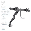 Brazo para monitor ACT 32 pulgadas Oficina Premium, muelle de gas, barra transversal, 2 monitores