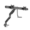 Brazo para monitor ACT 32 pulgadas Oficina Premium, muelle de gas, barra transversal, 2 monitores