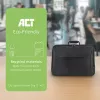 Bolsa de hombro ACT Office para portátiles de hasta 16,1 inch de botellas de plástico recicladas