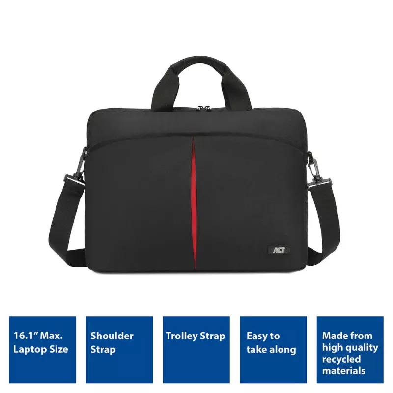 Bolsa bandolera ACT City para portátiles de hasta 16,1