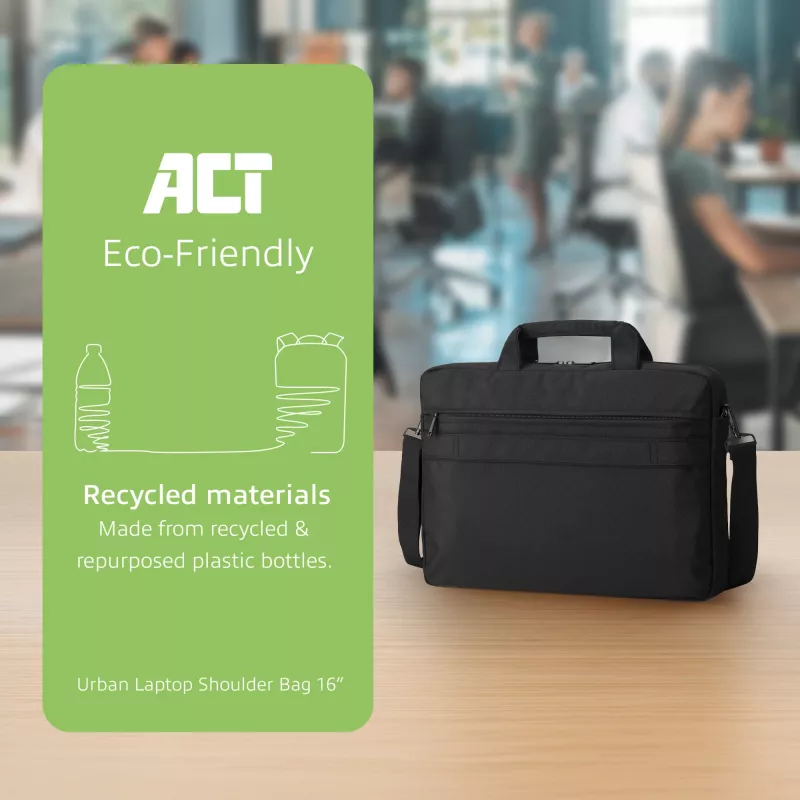 Bolsa bandolera ACT Urban para portátiles de hasta 16