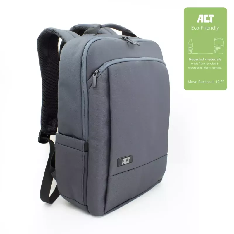 ACT AC8560 mochila casual, tereftalato de polietileno (PET), gris