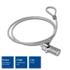 Candado para portátil ACT AC9015 candado de combinación Plata