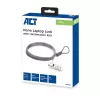 Candado para portátil ACT Nano con candado de combinación cable de 2 m