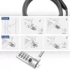 Candado para portátil ACT Nano con candado de combinación cable de 2 m