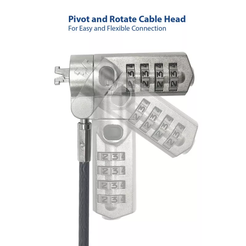 Candado para portátil ACT Nano con candado de combinación cable de 2 m