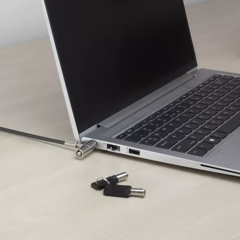 Candado para portátil ACT AC9030 metálico llave redonda cable de 2 m
