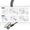 Candado para portátil ACT AC9030 metálico llave redonda cable de 2 m