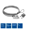 Candado para portátil ACT AC9030 metálico llave redonda cable de 2 m