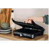 Parrilla de contacto AENO EG2 — 2000 W, rectangular, acero inoxidable/negro, 345×327 mm