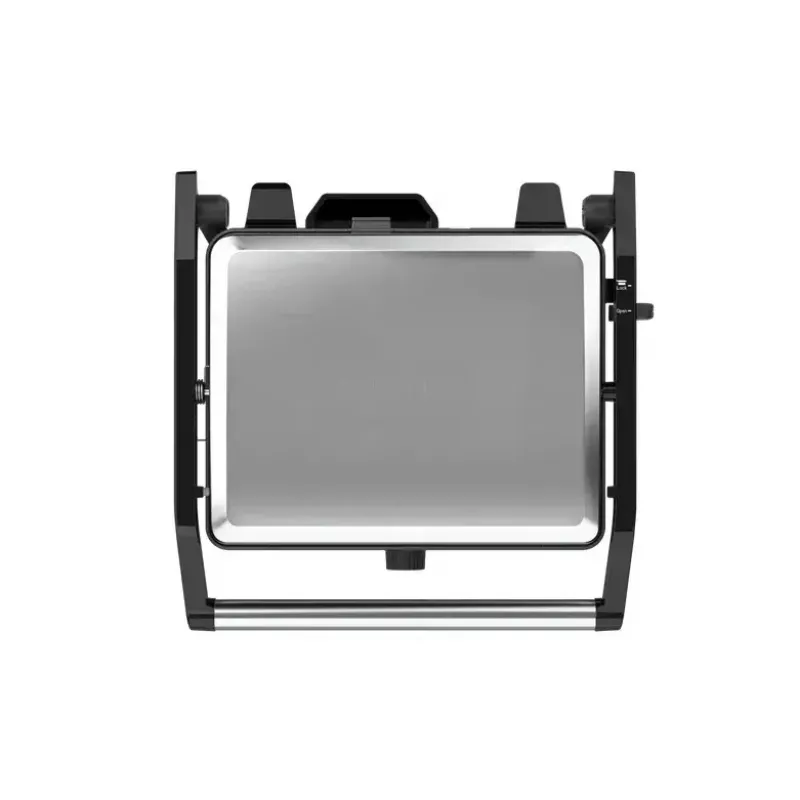 Parrilla de contacto AENO EG2 — 2000 W, rectangular, acero inoxidable/negro, 345×327 mm