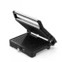 Parrilla de contacto AENO EG2 — 2000 W, rectangular, acero inoxidable/negro, 345×327 mm