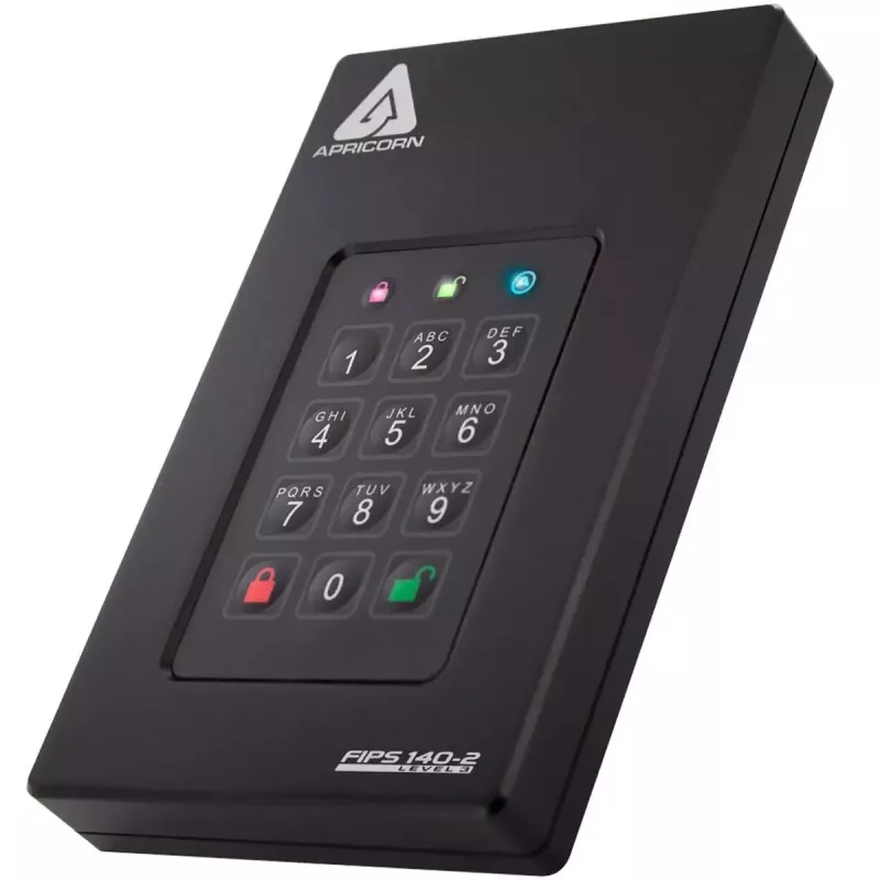 HDD Apricorn 2 TB USB Type-A a USB Type-C Aegis Fortress L3