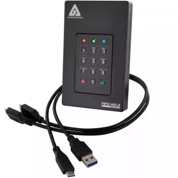 HDD Apricorn 2 TB USB Type-A a USB Type-C Aegis Fortress L3