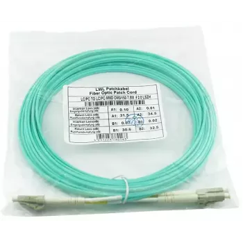 Cable de fibra óptica InfiniBand BlueOptics AJ837A-BO 15 m LC turquesa