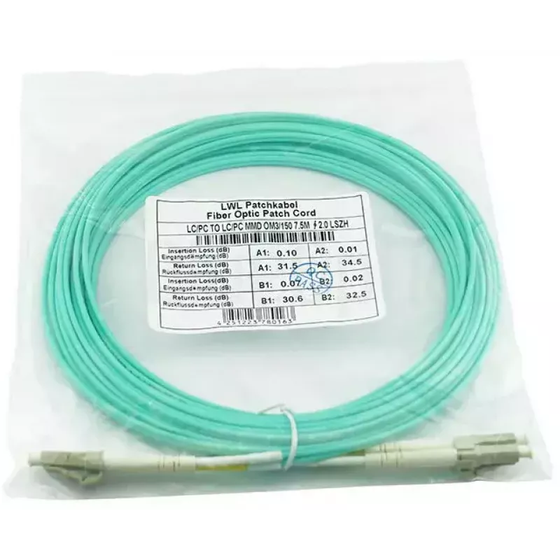 Cable de fibra óptica InfiniBand BlueOptics AJ837A-BO 15 m LC turquesa