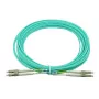 Cable de fibra óptica BlueOptics AJ839A 50 m LC OM3 aqua