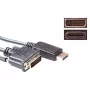 ACT Cable adaptador de 1,8 metros DisplayPort conector macho a DVI conector macho