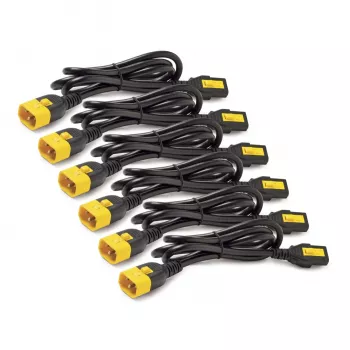 Kit de cables de alimentación APC (6 uds.), bloqueables, C13 a C14, 1,8 m, azul, 1,83 m, conector hembra C13, conector hembra C14, 10 A