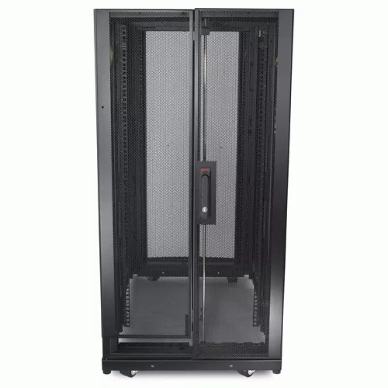 APC NetShelter SX AR3104SP1 armario rack para servidores, 24U, 19 pulgadas, 600 mm de ancho, con techo y laterales, embalaje antigolpes, negro