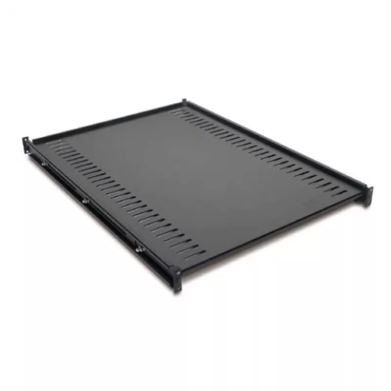 Balda ajustable APC AR8122BLK, metal, 470 mm de ancho, 660 mm de profundidad máx., 44 mm de alto, Negro